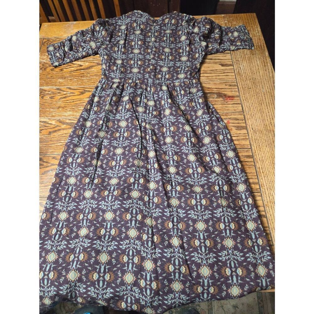 BA&SH Teodora Aztec-Print Midi Dress Sz 0 (XS) - Picture 5 of 5